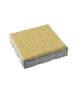 Тротуарная плитка КВАДРАТ Стандарт Желтый Б.7.К.8 Выбор 80 мм