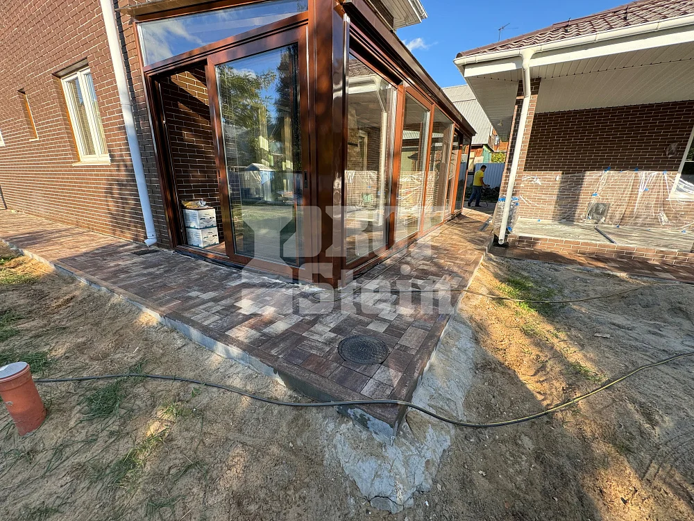 Укладка тротуарной плитки Бавария Штайн Браун