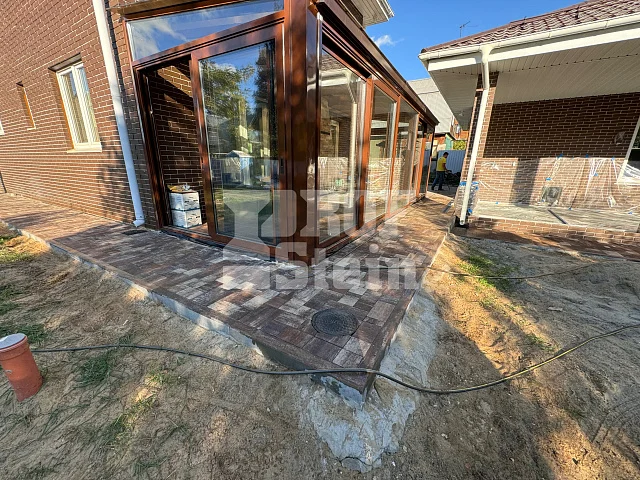 Укладка тротуарной плитки Бавария Штайн Браун