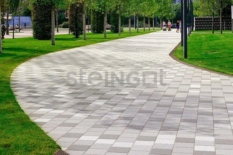 Тротуарная плитка Квадрат 200*200 Steingot Серый 60 мм