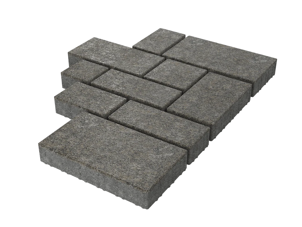 Тротуарная плитка Микс Сити Китайский гранит Stellard 60 мм