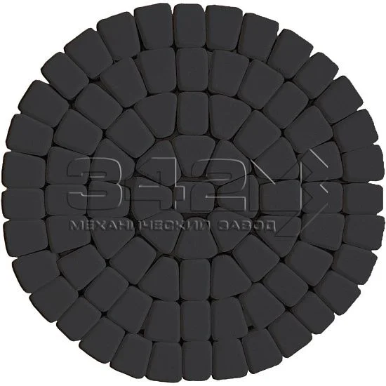 Тротуарная плитка Круговая классика 60 Черный 342 МЗ