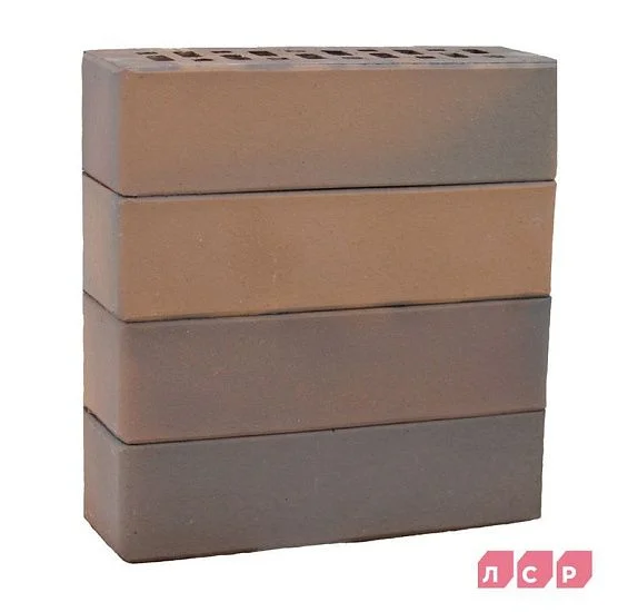 Клинкер фасадный светло-коричневый флэш Прага 0,71 NF гладкий ЛСР