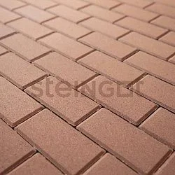 Тротуарная плитка Прямоугольник 200*100 Бежевый (верхний прокрас) Steingot 60 мм