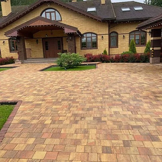 Тротуарная плитка КОЛОР МИКС №27 Карамель НОВЫЙ ГОРОД 1НГ4Ф Нобетек 40 мм