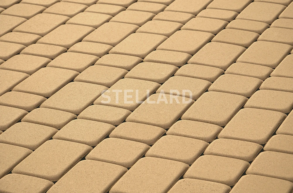 Тротуарная плитка Старый город Желтый Stellard 40 мм