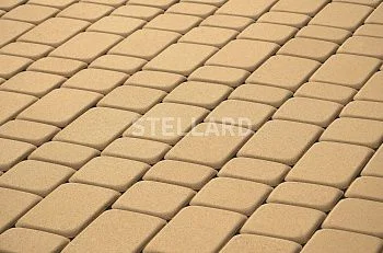 Тротуарная плитка Старый город Желтый Stellard 40 мм