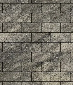 Тротуарная плитка ПРЯМОУГОЛЬНИК 240х120 Листопад гранит Антрацит Б.3.П.6 Выбор 60 мм