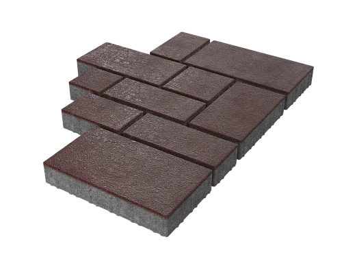 Тротуарная плитка Микс Сити Белый Stellard 60 мм