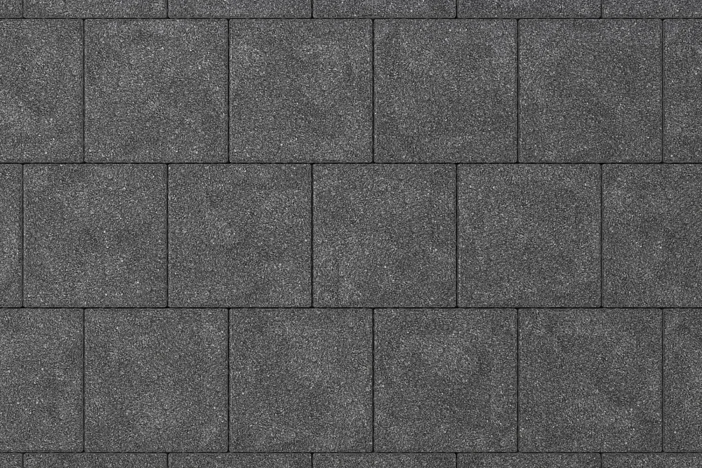 Тротуарная плитка Квадрат 30х30 Черный агат Stellard 80 мм