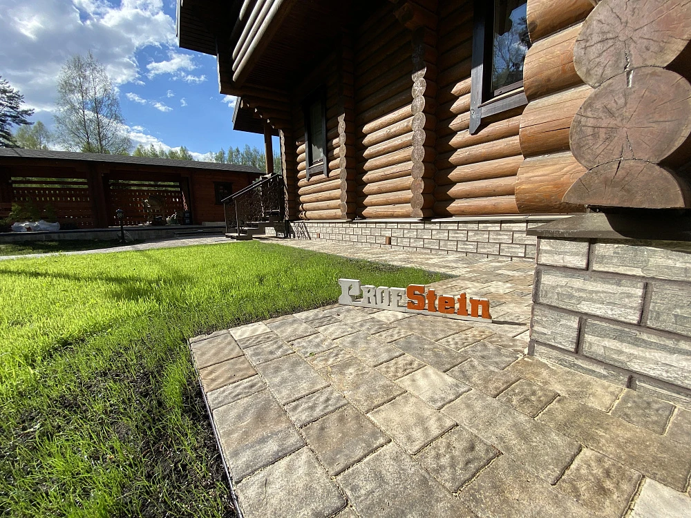 Укладка объемной рельефной брусчатки от Нобетек