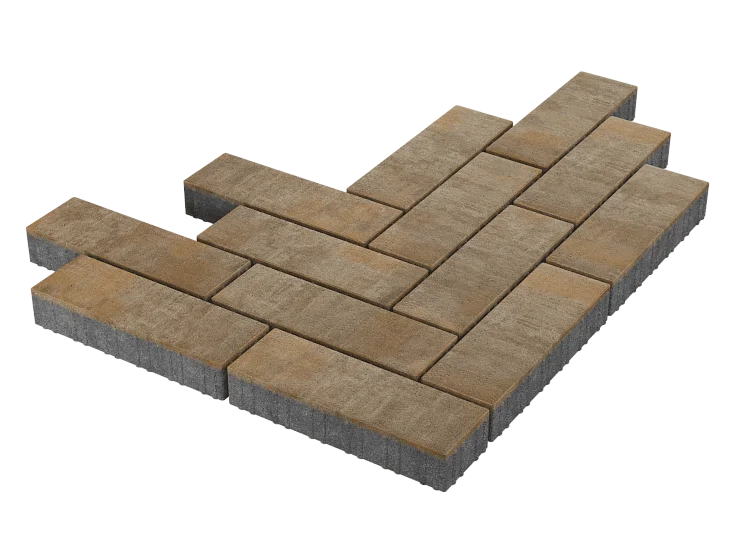 Тротуарная плитка Паркет Голден Stellard 80 мм