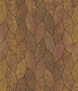 Тротуарная плитка СКОШЕННЫЙ ШЕСТИУГОЛЬНИК Листопад гладкий Осень Б.1.ШГ.6 Выбор 60 мм