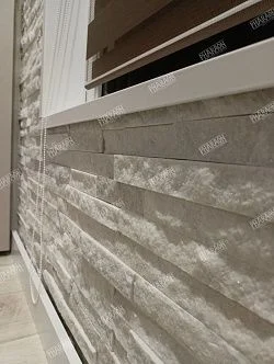 3D панель из натурального камня Кварцит Белый Классик Pharaon