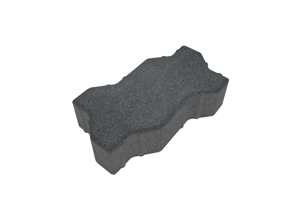 Тротуарная плитка Волна Дымчатый кварц Stellard 60 мм