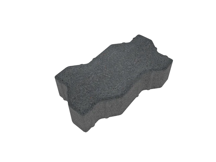 Тротуарная плитка Волна Дымчатый кварц Stellard 60 мм