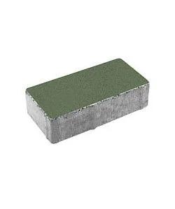 Тротуарная плитка ПРЯМОУГОЛЬНИК 200х100 Стандарт Зеленый Б.2.П.6 Выбор 60 мм