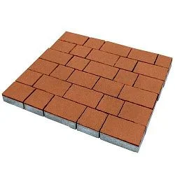 Тротуарная плитка Palermo Оранжевый Гладкая SteinRus 80 мм