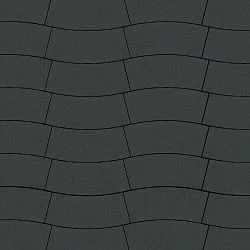 Тротуарная плита Аксио Черный Гладкая SteinRus 80 мм