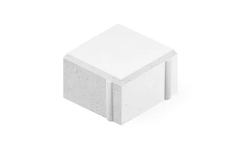 Тротуарная плитка Квадрат Нобетек 4К6Ф Белая 60 мм