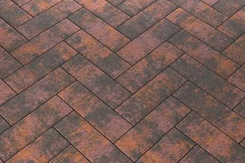 Тротуарная плитка Паркет Браун Stellard 80 мм