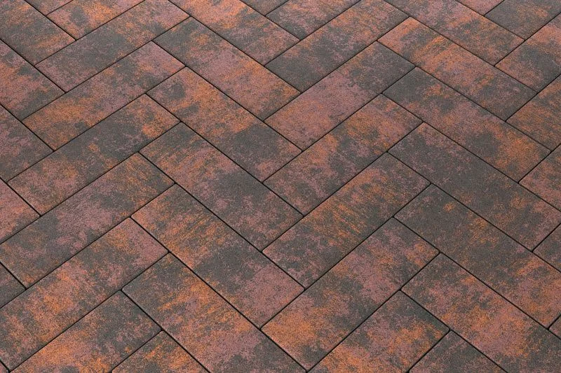 Тротуарная плитка Паркет Браун Stellard 80 мм