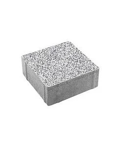 Тротуарная плитка КВАДРАТ 200х200 Стоунмикс Белый с черным Б.2.К.6 Выбор 60 мм