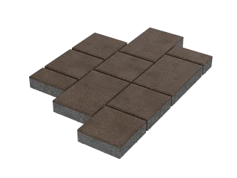Тротуарная плитка Мозаика Коричневый Stellard 60 мм