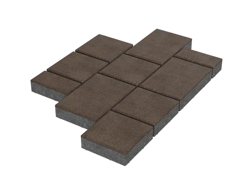 Тротуарная плитка Мозаика XL Черный Stellard 60 мм