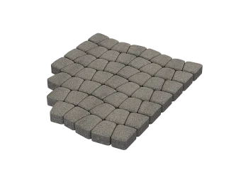 Тротуарная плитка Классико Белый мрамор Stellard 60 мм