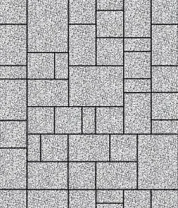 Тротуарная плитка МЮНХЕН Стоунмикс Белый с черным Б.2.Фсм.6 Выбор 60 мм