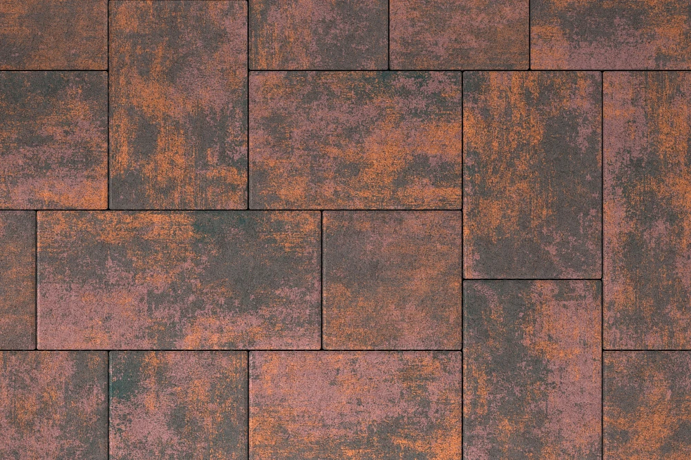 Тротуарная плитка Мозаика XL Браун Stellard 60 мм