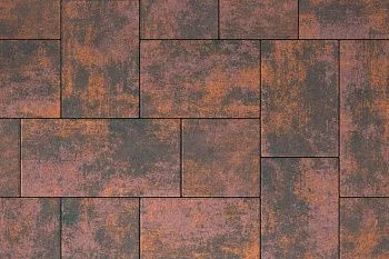 Тротуарная плитка Мозаика XL Браун Stellard 60 мм