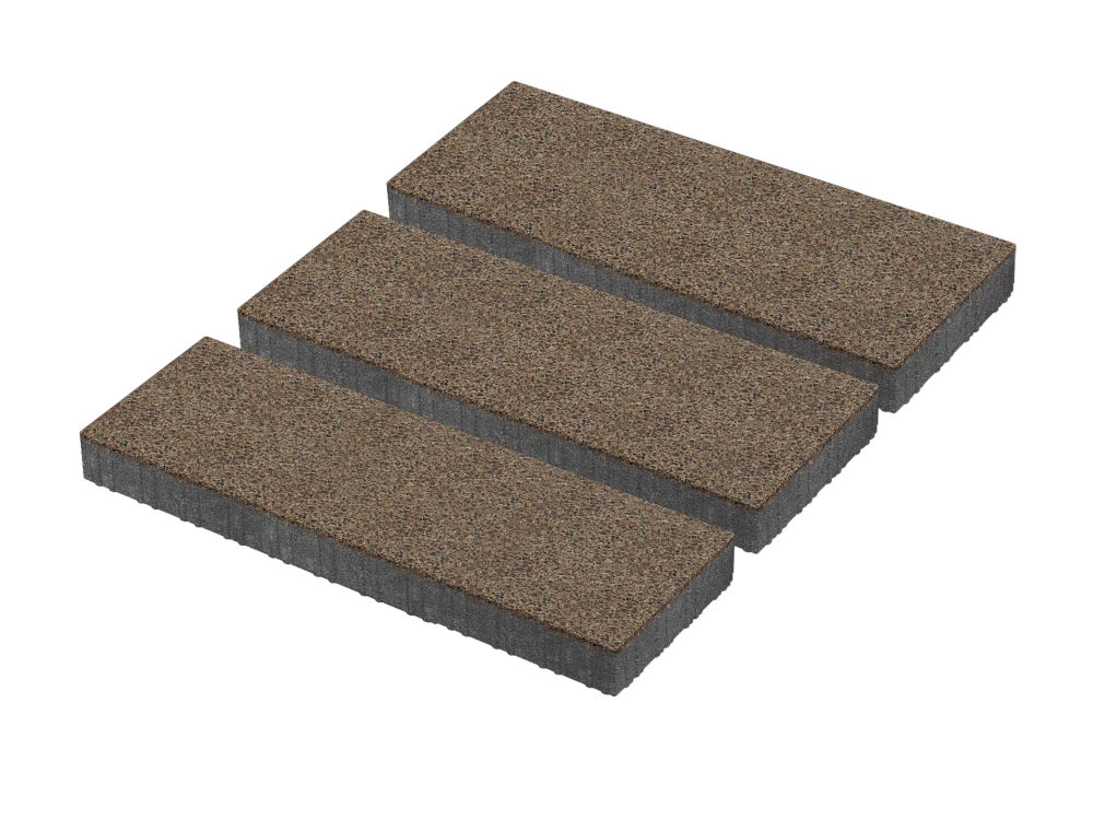 Тротуарная плитка Патио XL Красный гранит Stellard 80 мм