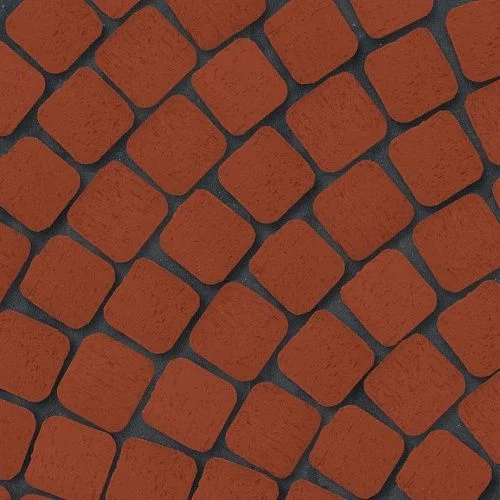 Клинкер тротуарный красный "Лондон" квадро R (под распил) ЛСР