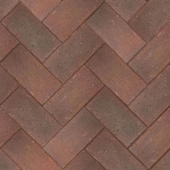 Брусчатка красная флэш "Ноттингем" клинкер тротуарный 0,51 NF ЛСР