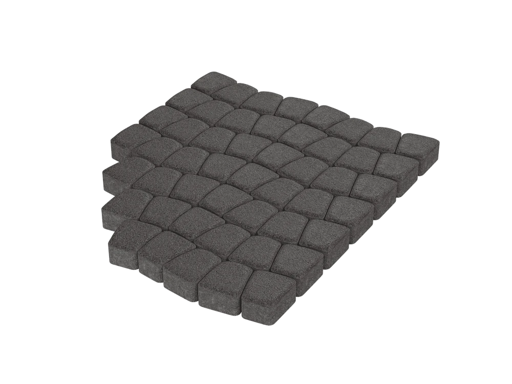 Тротуарная плитка Классико Дымчатый кварц Stellard 60 мм