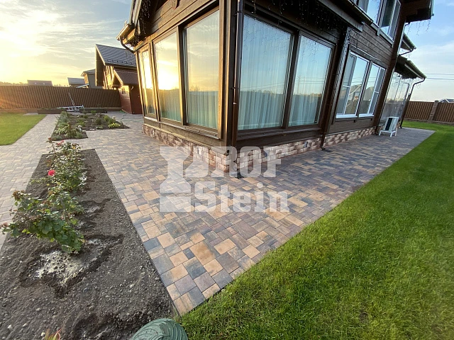 Укладка тротуарной плитки Бавария Блэнд от Steingot