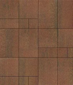 Тротуарная плитка Грандо Листопад гранит Арабская ночь Б.9.Фсм.6 Выбор 60 мм