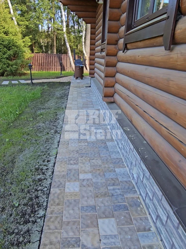 Укладка объемной рельефной брусчатки от Нобетек