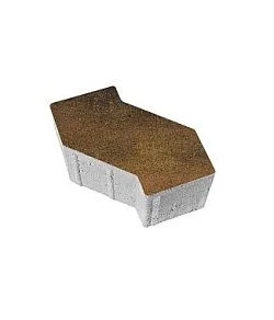 Тротуарная плитка S-ФОРМА Листопад гладкий Саванна В.3.Ф.10 Выбор 100 мм