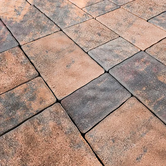 Брусчатка Колор Микс №15 Терракот Старый город 2.0  2СГ5ф Рассвет Нобетек 50 мм
