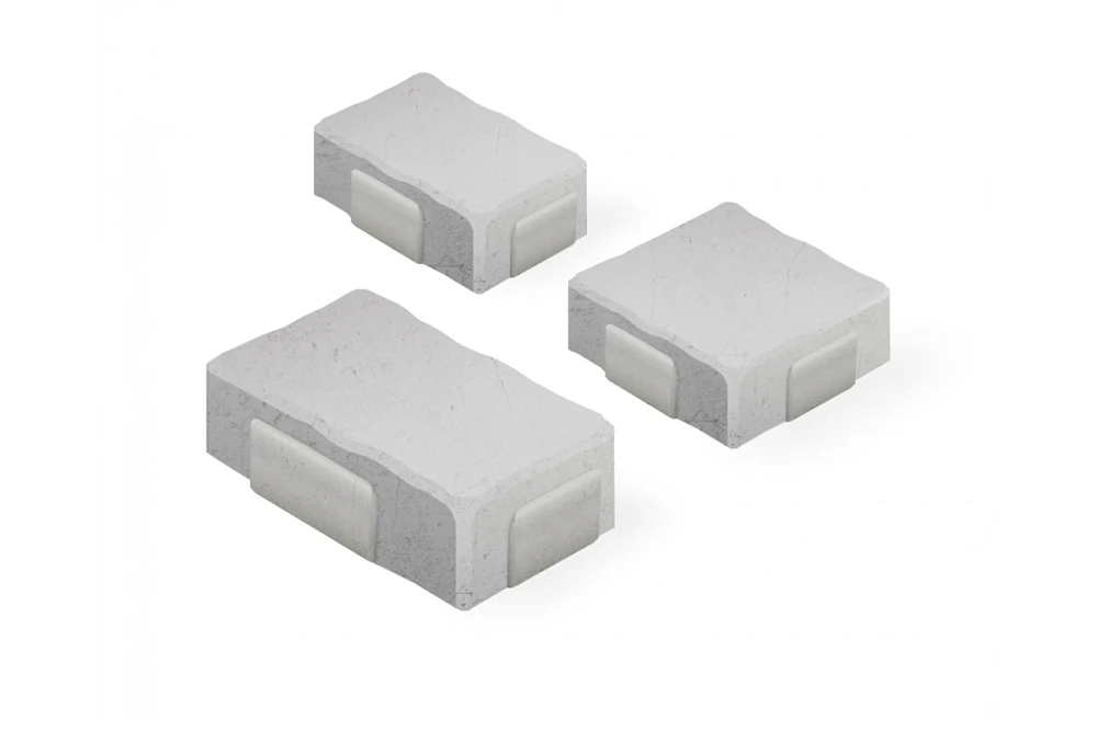 Тротуарная плитка Старый Город 2СГ5Ф Нобетек Светло-Серая 50 мм