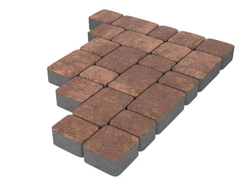 Тротуарная плитка Старый город Грей Stellard 40 мм