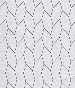 Тротуарная плитка СКОШЕННЫЙ ШЕСТИУГОЛЬНИК Стоунмикс Белый Б.1.ШГ.6 Выбор 60 мм