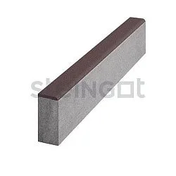 Бордюр Садовый 1000*200*80 Темно-коричневый, Steingot