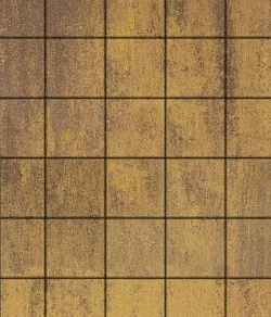 Тротуарная плитка КВАДРАТ 200х200 Листопад гладкий Янтарь Б.2.К.6 Выбор 60 мм