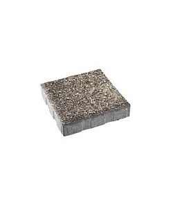 Тротуарная плитка КВАДРАТ 400х400 Листопад гладкий Антрацит Б.6.К.6 Выбор 60 мм