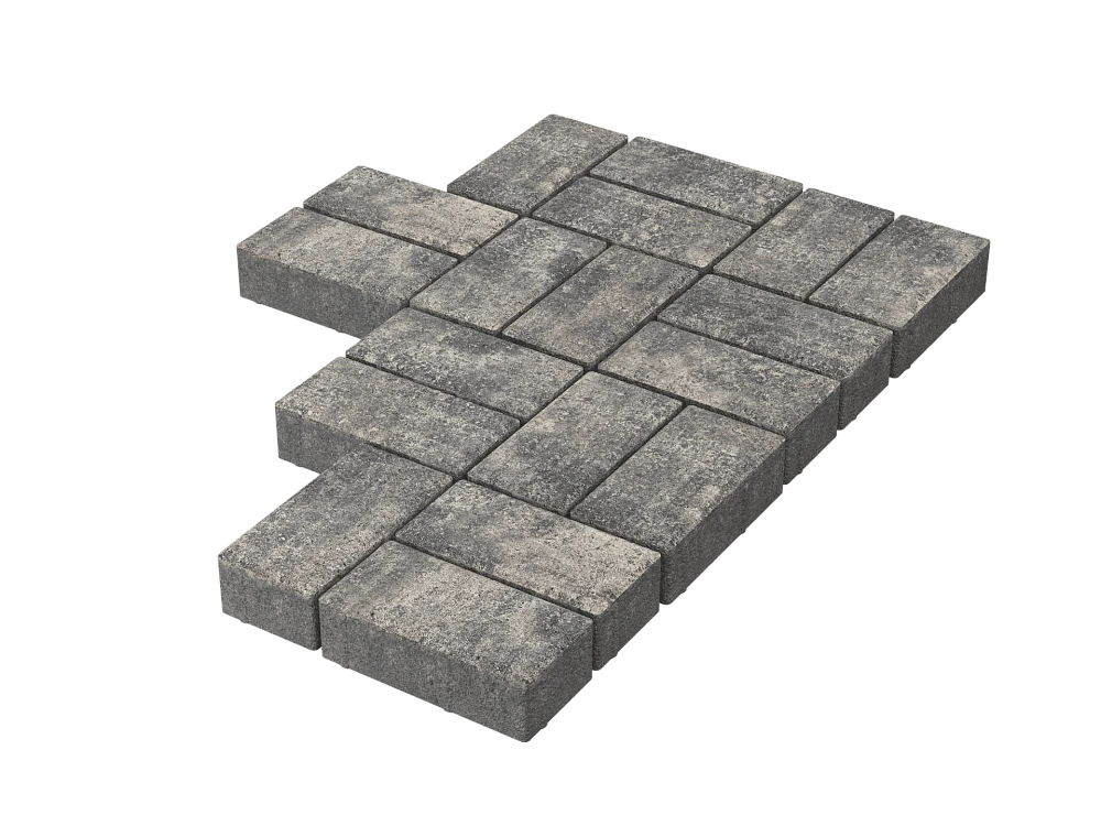 Тротуарная плитка Брусчатка Грей Stellard 60 мм