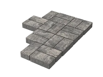 Тротуарная плитка Брусчатка Грей Stellard 60 мм